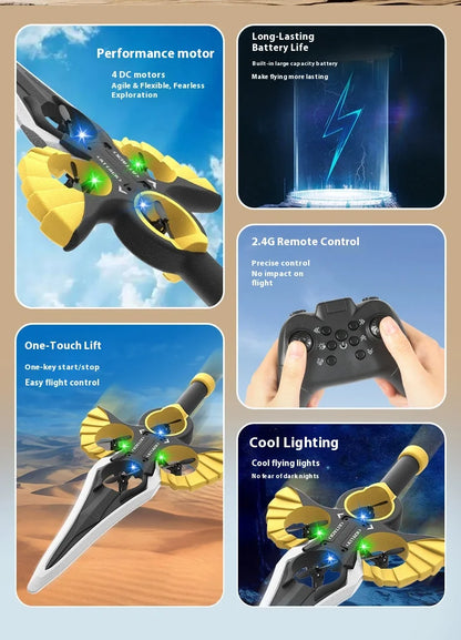 Remote Flying Sword Remote Controlled Stunt Flying Sword New Stunt Remote Controlled Airplane 360 Gesture Remote Control Sword